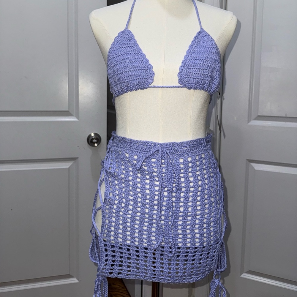 Crochet Two Piece Cover Up Set
